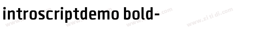 introscriptdemo bold字体转换